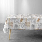 Paris Prix Nappe Imprimée  Olenna  150x300cm Jaune & Blanc