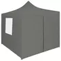 VIDAXL Tente de reception pliable avec 4 parois 2x2 m Acier Anthracite