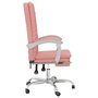 Voir la diapositive 4 : VIDAXL Fauteuil inclinable de bureau Rose Similicuir
