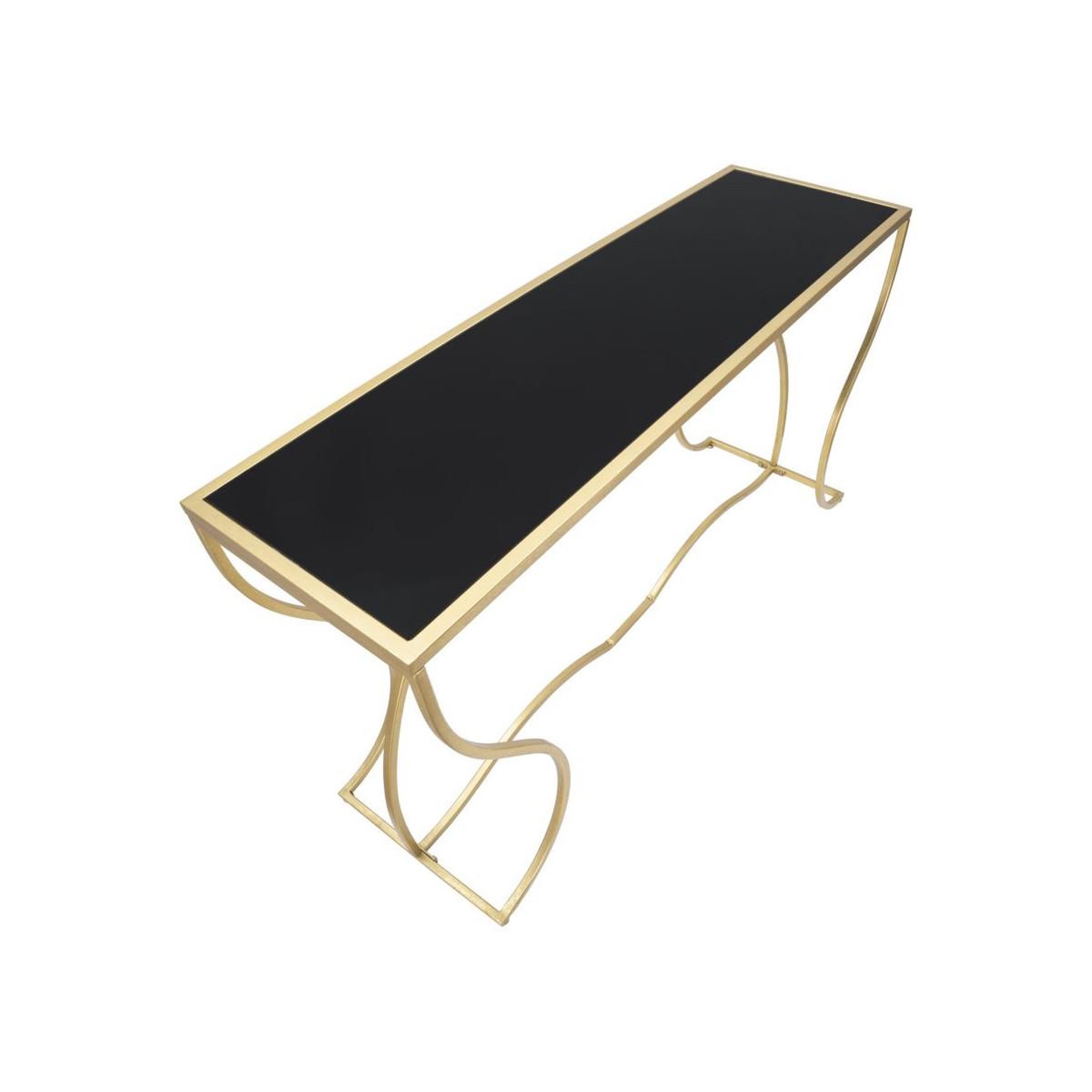 Voir la diapositive 4 : Paris Prix Console design  sunshine  130cm noir & or