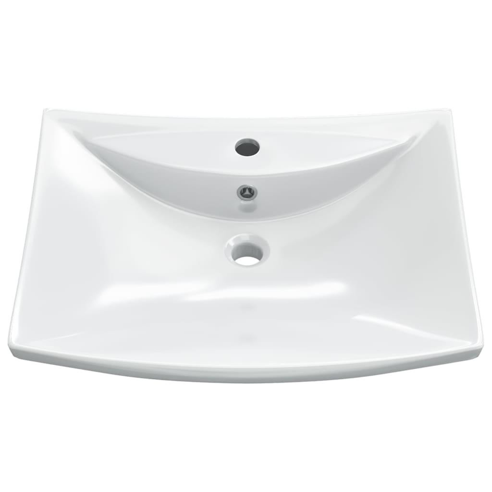 Voir la diapositive 3 : VIDAXL Luxueuse vasque ceramique rectangulaire avec trop plein