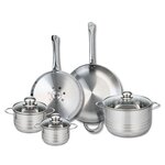 ELO Ensemble de 2 Poêles de cuisson 28 et 32 cm et 3 faitouts 14, 16 et 24 cm Elo Profi Brillant