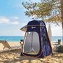 Voir la diapositive 6 : OUTSUNNY Tente de douche camping pop up toit amovible polyester bleu foncé