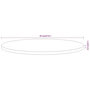 Voir la diapositive 6 : VIDAXL Dessus de table Ø70x2,5 cm rond bois massif d'acacia