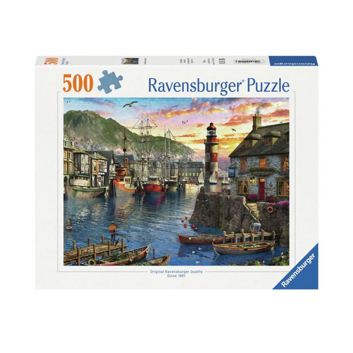 RAVENSBURGER Ravensburger - Jigsaw puzzle Morning at the Harbour, 500 pcs. 120002123