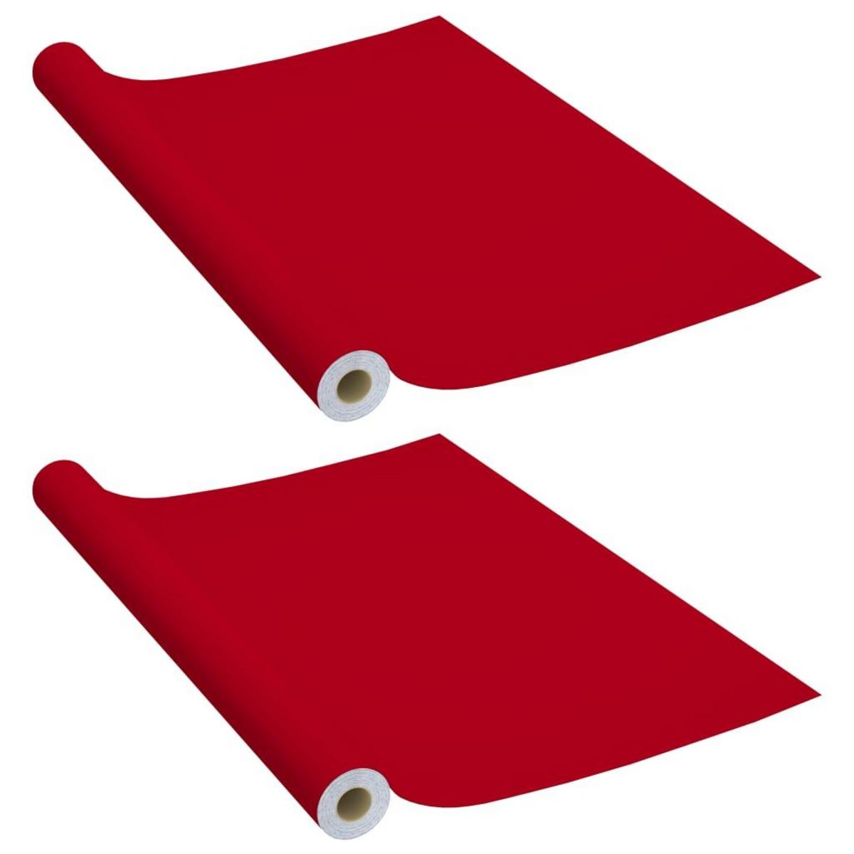 VIDAXL Films autoadhesifs pour meubles 2 pcs Rouge 500x90 cm PVC