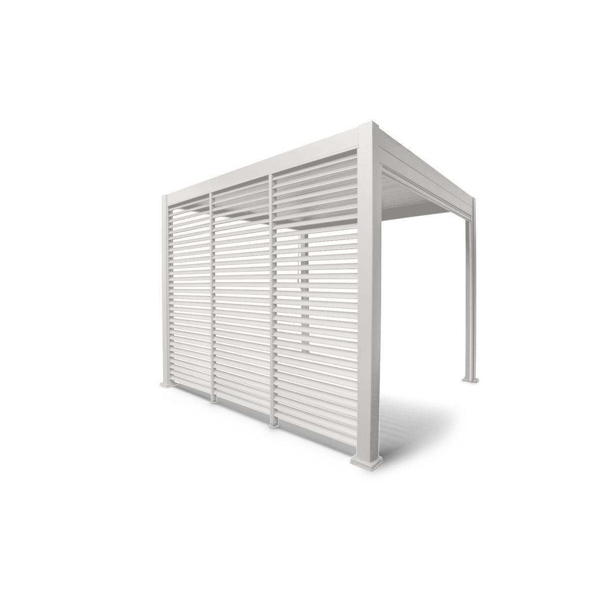 OMBREA Panneau brise-vue 1m blanc Aluminium pour pergola bioclimatique OMBREA®
