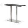 Voir la diapositive 4 : Paris Prix Table Haute Mange-Debout  Pansy  160cm Noir & Argent