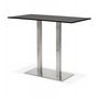 Voir la diapositive 4 : Paris Prix Table Haute Mange-Debout  Pansy  160cm Noir & Argent