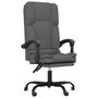 Voir la diapositive 2 : VIDAXL Fauteuil de massage inclinable de bureau Gris fonce Tissu
