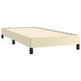 Voir la diapositive 4 : VIDAXL Cadre de lit sans matelas creme 100x200 cm similicuir