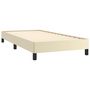 Voir la diapositive 4 : VIDAXL Cadre de lit sans matelas creme 100x200 cm similicuir