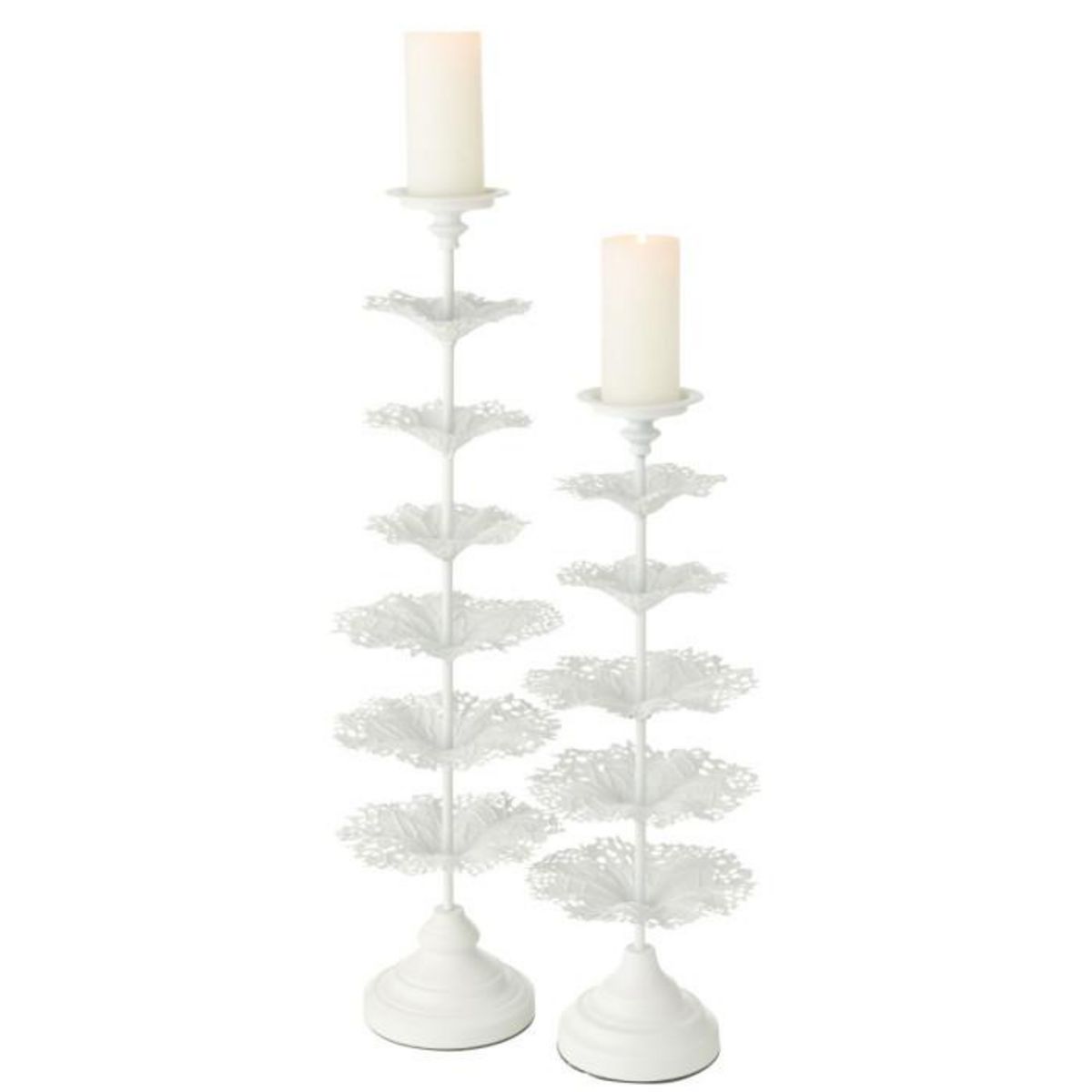 Paris Prix Photophore Design en Métal  Arbre  79cm Blanc