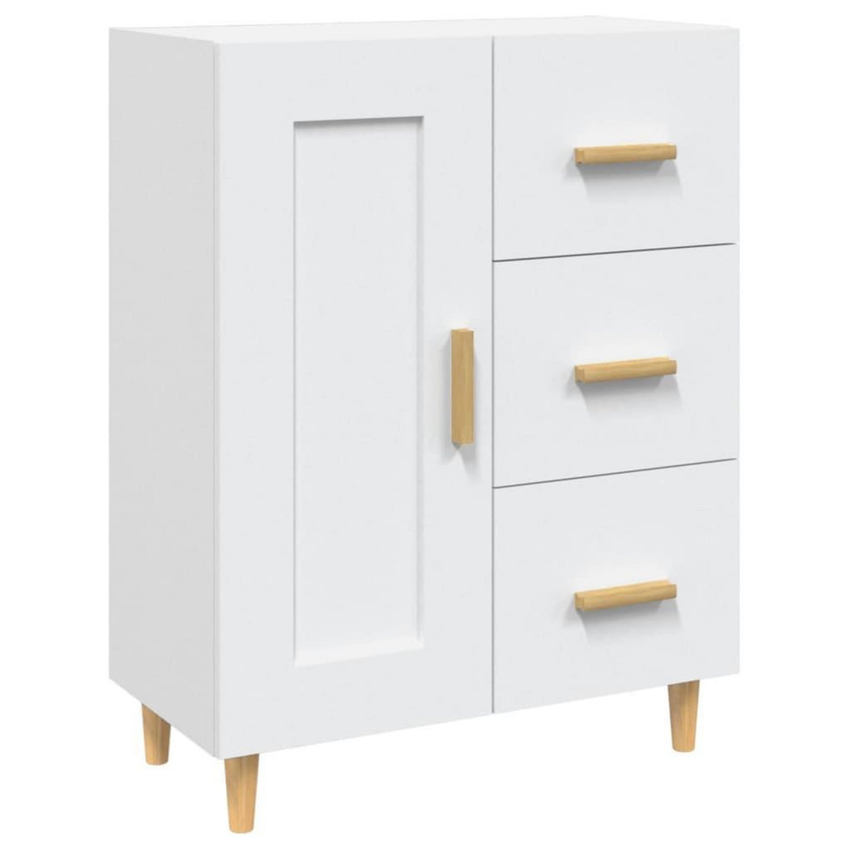 VIDAXL Buffet Blanc 69,5x34x90 cm Bois d'ingenierie