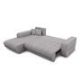 Voir la diapositive 5 : Canapé d'angle gauche convertible tissu CLELIA, 4 places