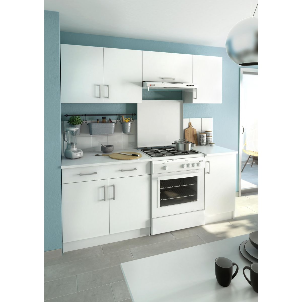  Meuble de cusine haut 2 portes L80cm P28cm DISCOUNT