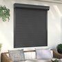 Voir la diapositive 1 : VIDAXL Volet roulant aluminium 130x140 cm anthracite