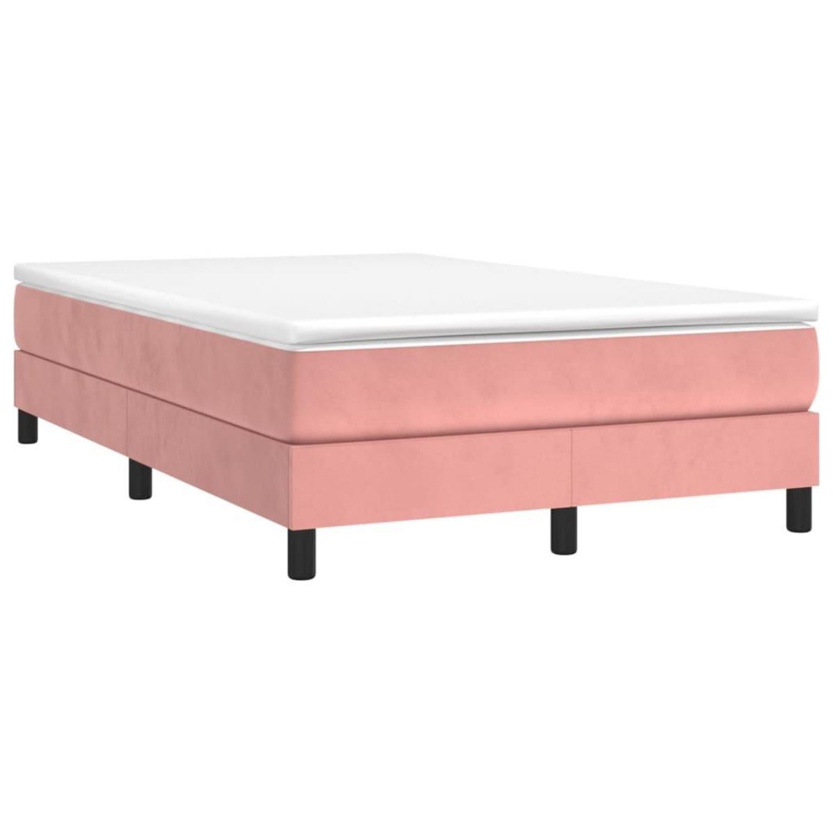 VIDAXL Cadre de lit sans matelas rose 120x200 cm velours