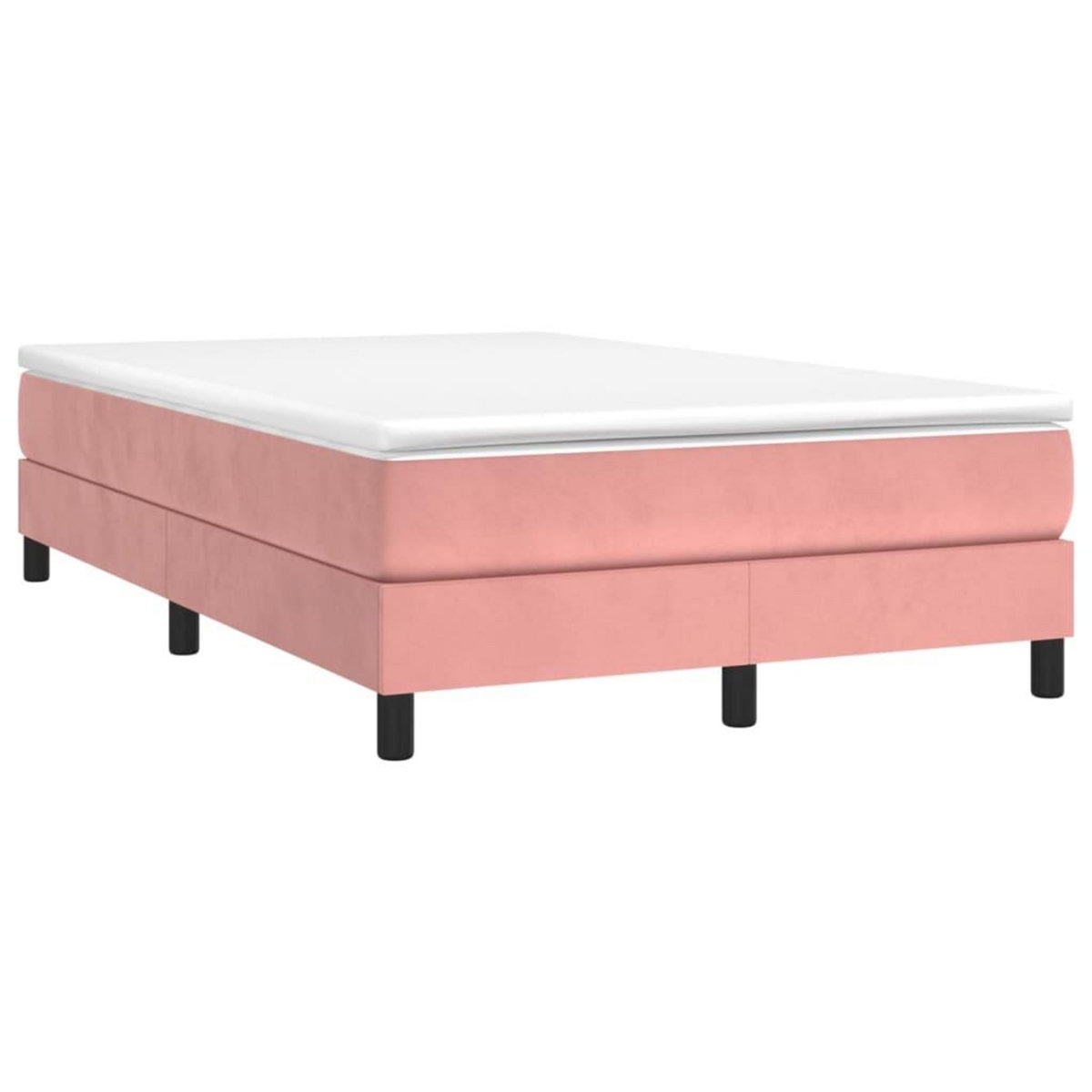 VIDAXL Cadre de lit sans matelas rose 120x200 cm velours
