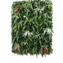Voir la diapositive 1 : NATURE Dalle végétale murale artificielle - structure et feuillage Sabana - 100 x 100 cm -Nature