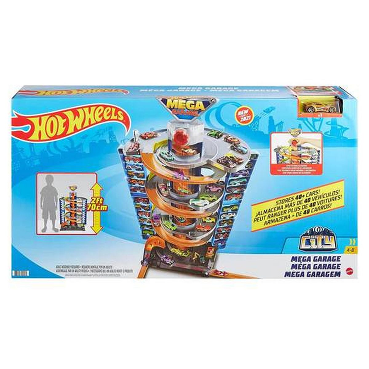 HOT WHEELS Hot Wheels City 50 méga Garage