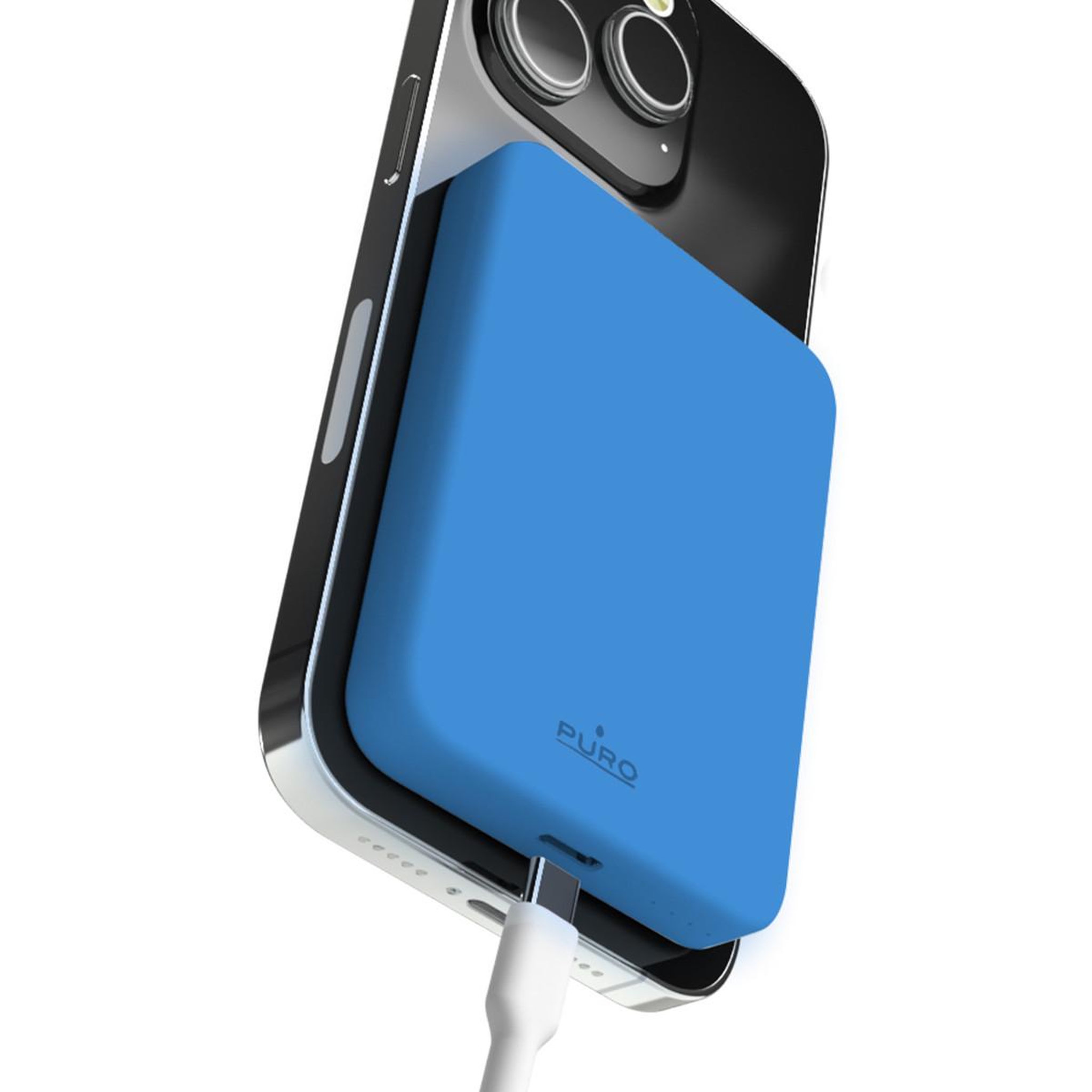 Voir la diapositive 3 : Puro PURO PUFCBB40P2MAGBLUE banque d'alimentation électrique Lithium Polymère (LiPo) 4200 mAh Recharge sans fil Bleu