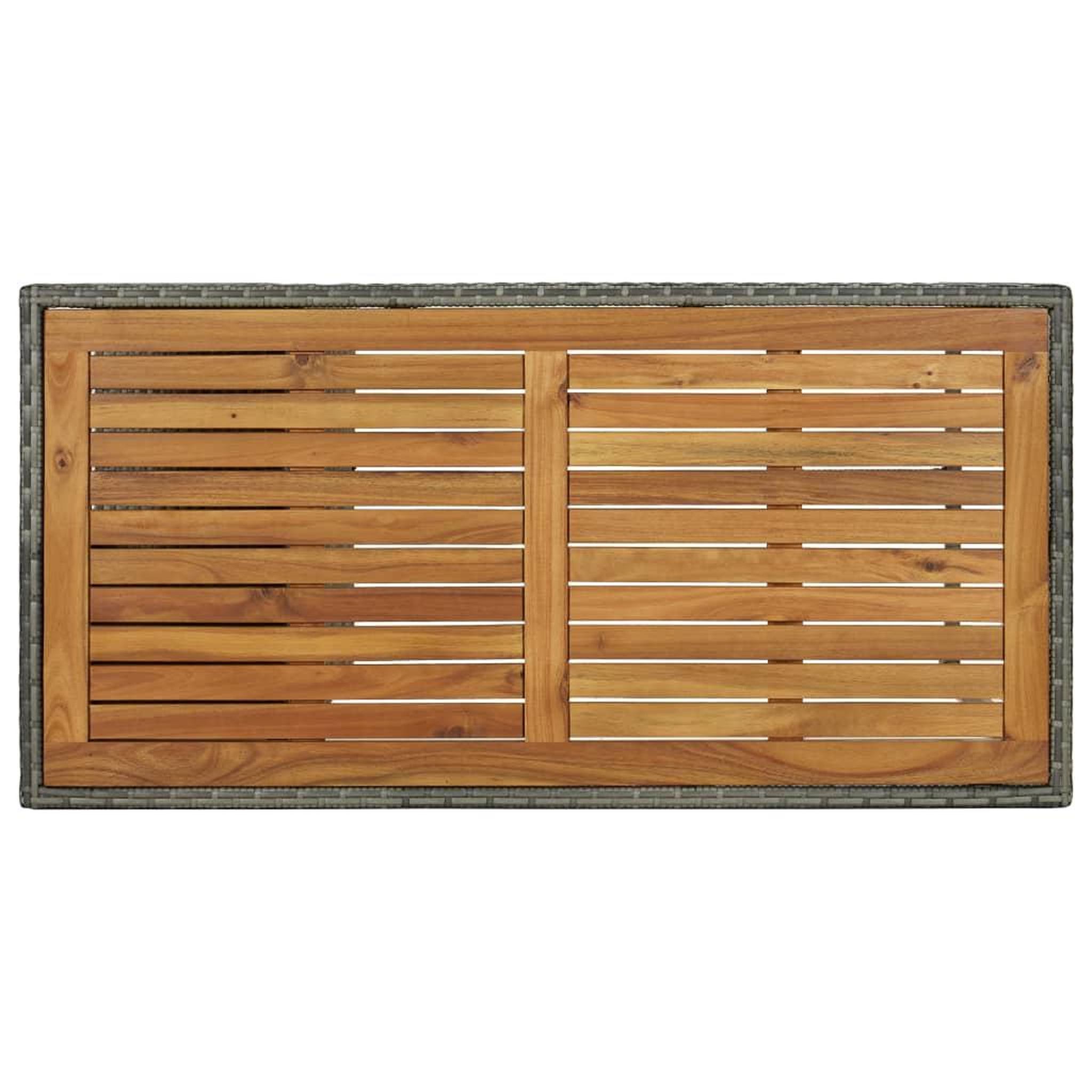 Voir la diapositive 3 : VIDAXL Ensemble de bar de jardin 5 pcs et coussins resine tressee gris