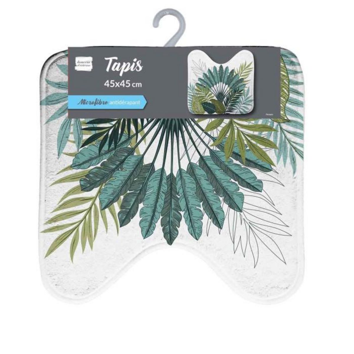 Paris Prix Tapis WC Imprimé  Panazio  45x45cm Vert