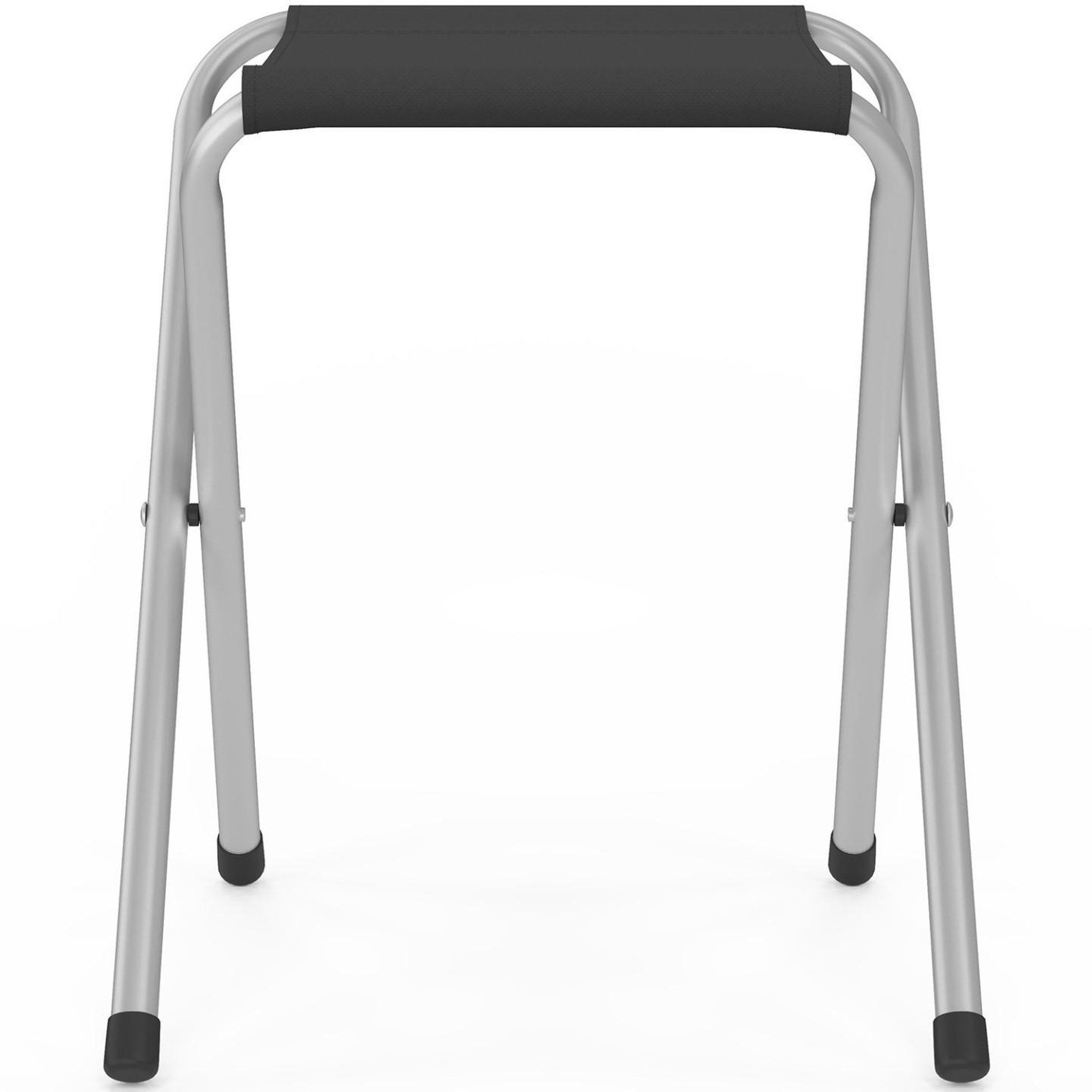 Voir la diapositive 6 : ID MARKET Table de camping pliante d'appoint 120 cm réglable en hauteur et 4 tabourets noirs