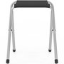 Voir la diapositive 6 : ID MARKET Table de camping pliante réglable en hauteur 120 cm et 4 tabourets noirs