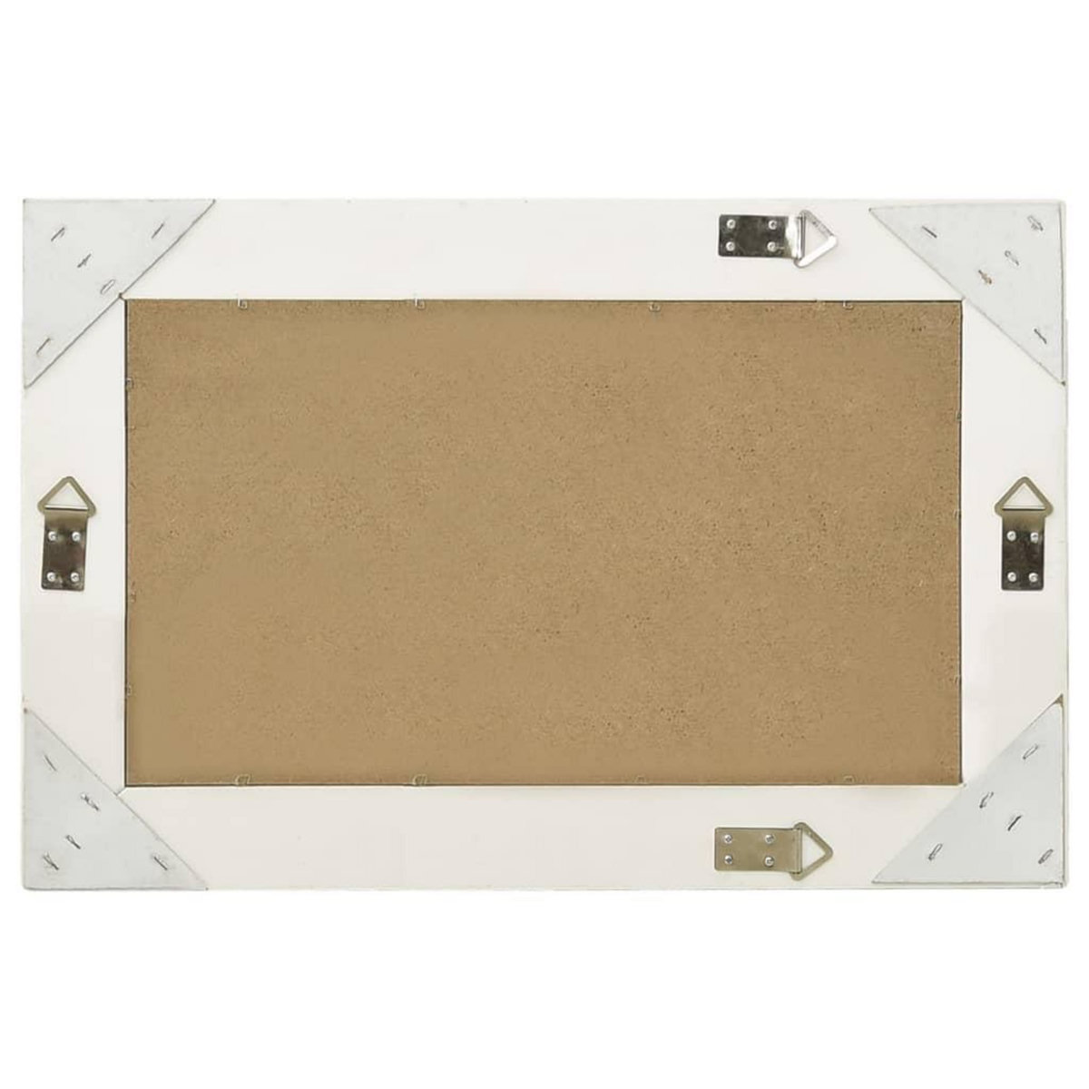 VIDAXL Miroir mural style baroque 60x40 cm Blanc