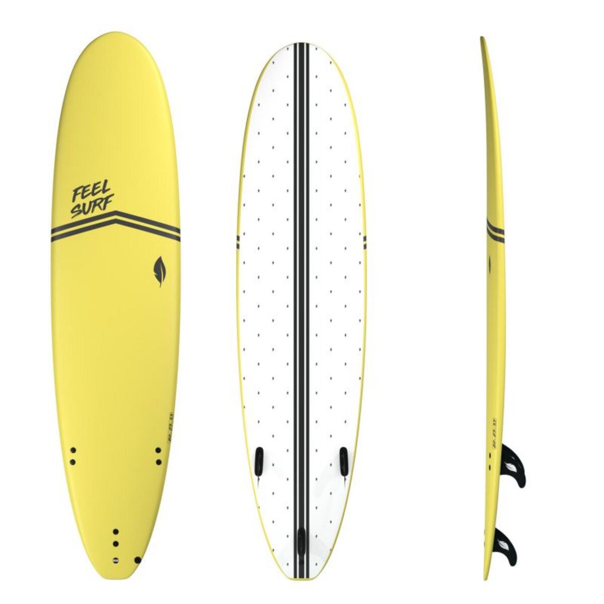 ADRENALIN Planche de surf en mousse 8' FEEL SURF - 8'0 x 23 x 3 5/16 - 69.52L