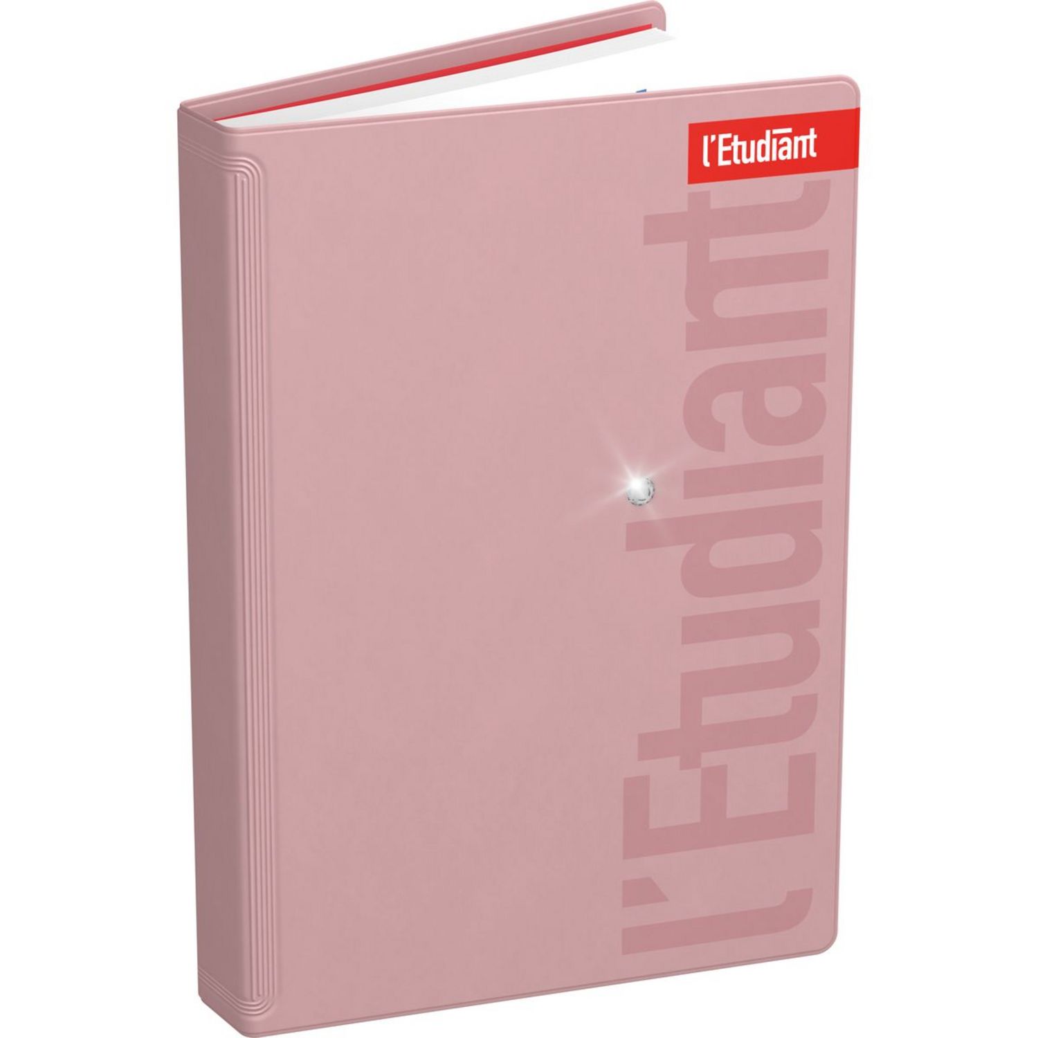 Agenda Scolaire L'Étudiant 2025-2026 - Journalier, Couverture Rose Pastel, 15x21 Cm, Fabriqué En France