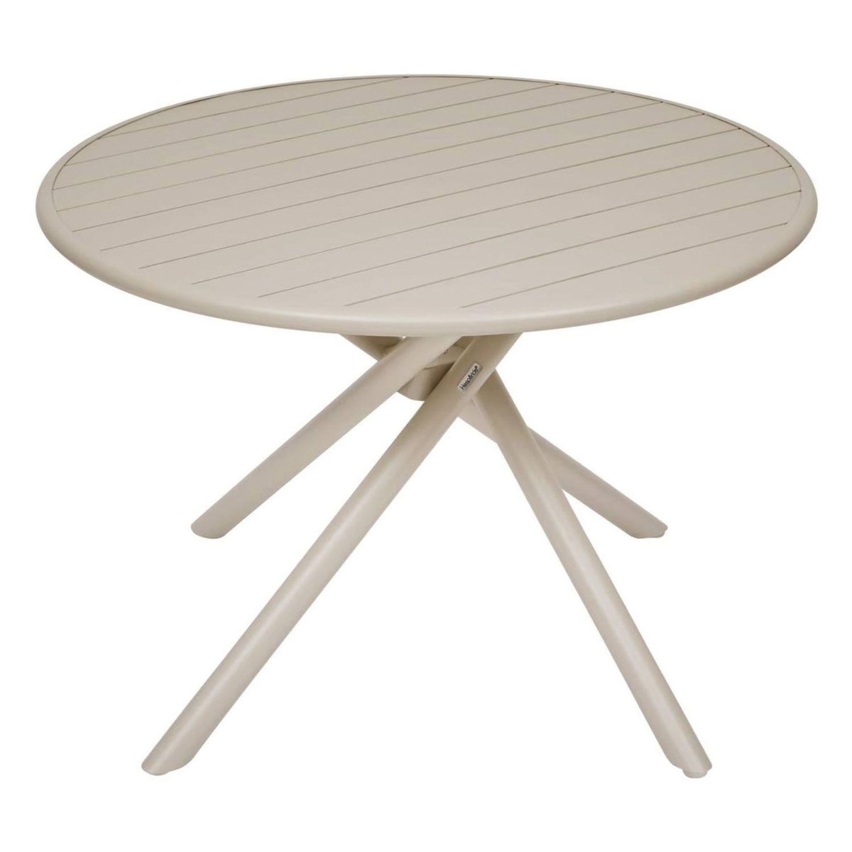 HESPERIDE Table de jardin ronde en aluminium 4 places NEBULLIA