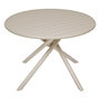 Voir la diapositive 4 : HESPERIDE Table de jardin ronde en aluminium 4 places NEBULLIA