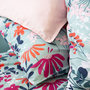 Voir la diapositive 3 : Home collection Parure housse de couette coton bio 57fils/cm-flore