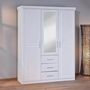 Voir la diapositive 3 : Paris Prix Armoire 3 Portes & 3 Tiroirs  Angel  190cm Blanc
