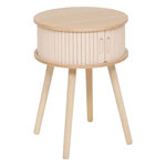 ATMOSPHERA Table de Chevet 2 Portes  Nysos  54cm Beige