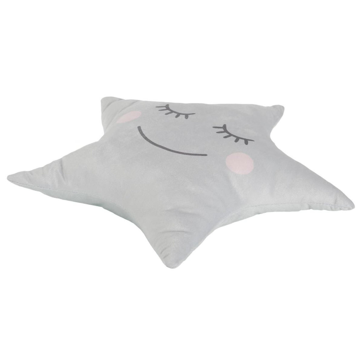 Paris Prix Coussin Déco Enfant  Étoile  37x44cm Gris