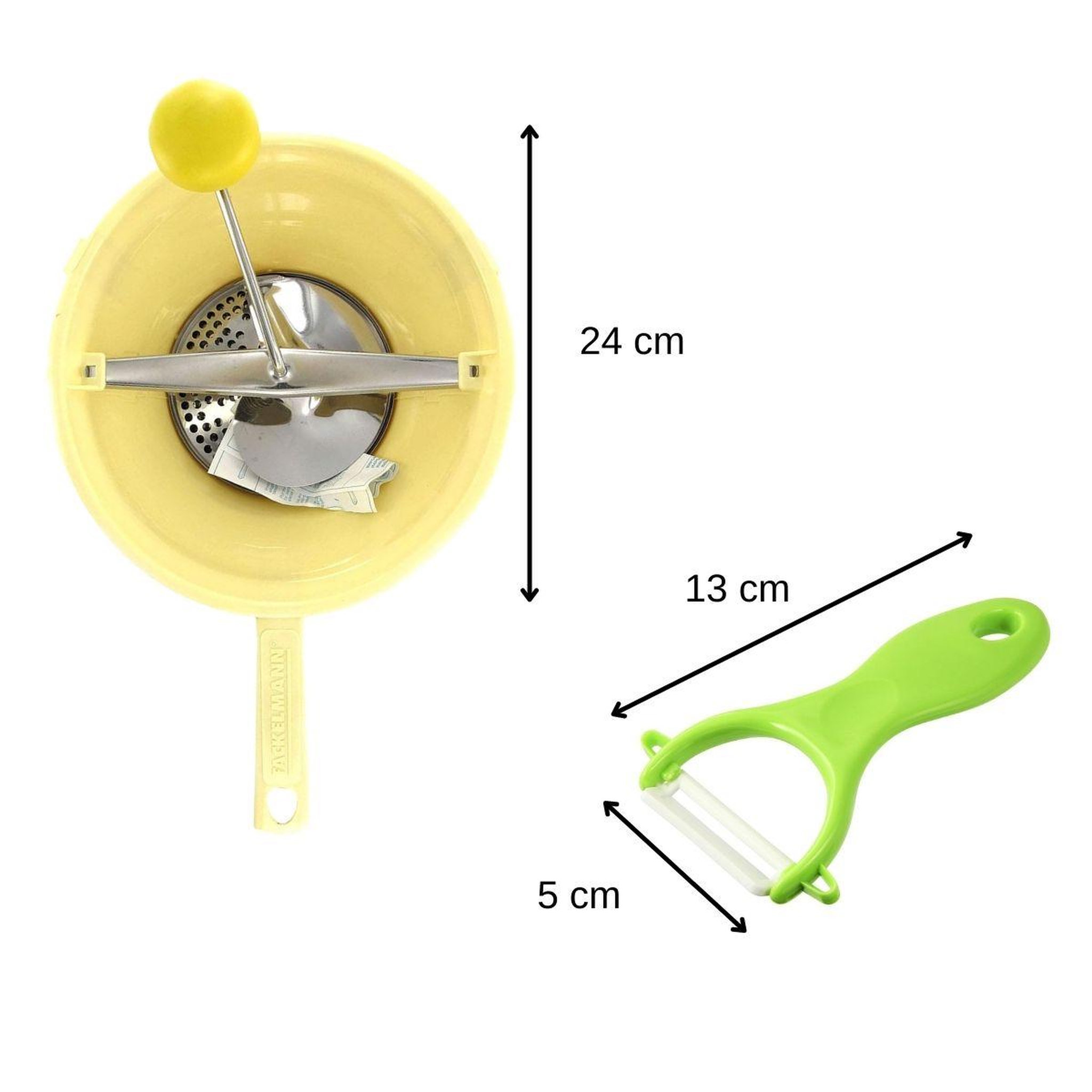 Voir la diapositive 3 : Fackelmann Ensemble de 2 ustensiles spécial purée avec éplucheur et moulin à légumes fackelmann
