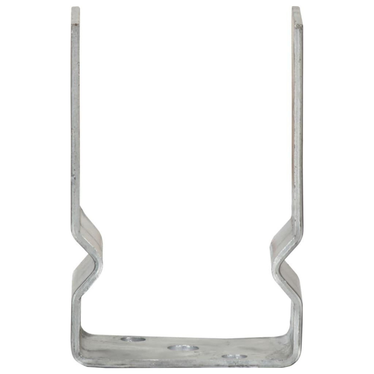 VIDAXL Piquets de cloture 6 pcs Argente 9x6x15 cm Acier galvanise