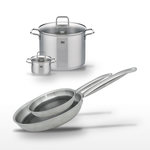 ELO Lot Poêles 28cm & 24cm et Faitouts 26cm & 14cm Elo Relief Solution