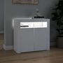Voir la diapositive 5 : VIDAXL Buffet avec lumieres LED Blanc 80x35x75 cm