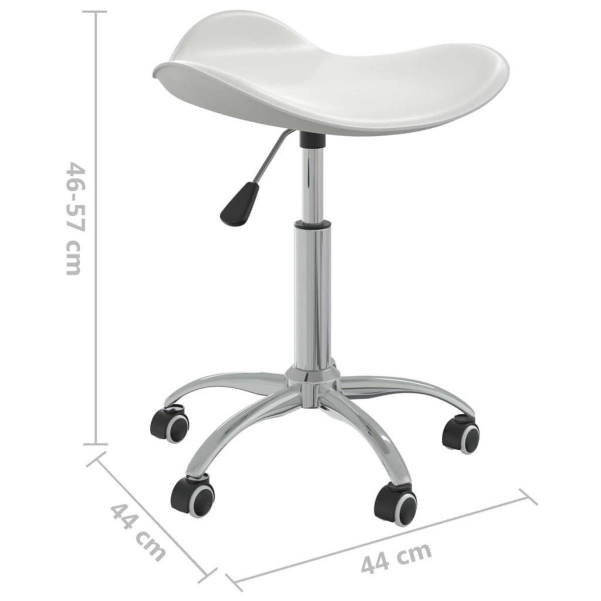 VIDAXL Chaise de bureau Blanc Similicuir