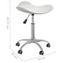 Voir la diapositive 6 : VIDAXL Chaise de bureau Blanc Similicuir