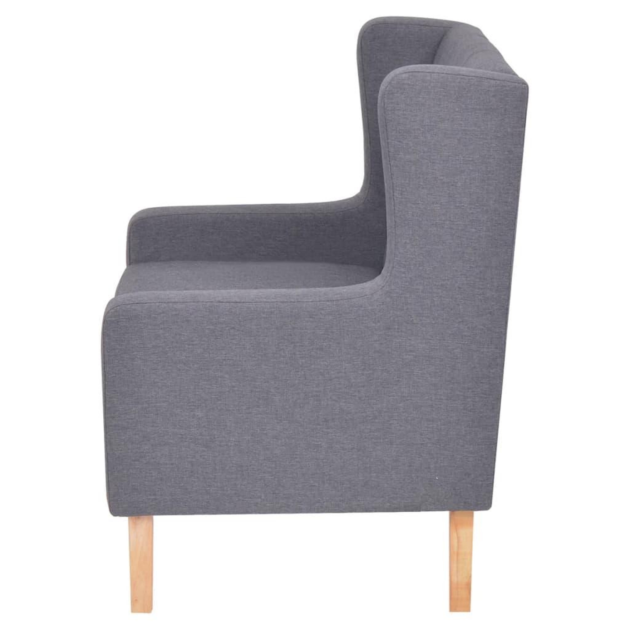 Voir la diapositive 3 : VIDAXL Fauteuil gris tissu