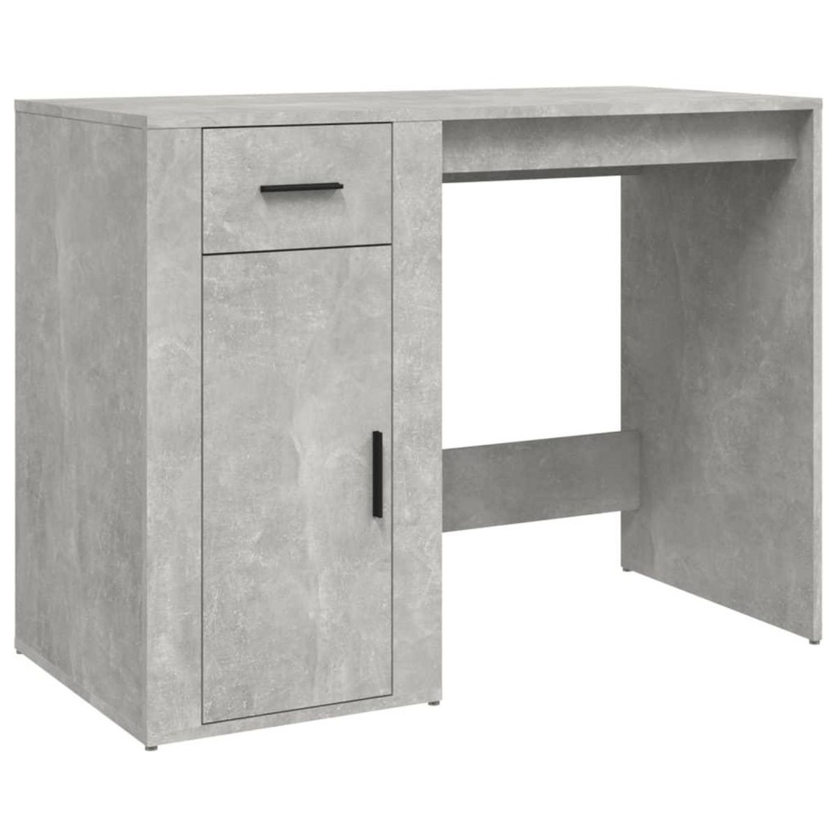VIDAXL Bureau Gris beton 100x49x75 cm Bois d'ingenierie