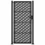 Voir la diapositive 3 : VIDAXL Portail de jardin noir 105x205 cm acier conception croisee