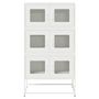 Voir la diapositive 5 : VIDAXL Buffet haut blanc 68x39x123 cm acier