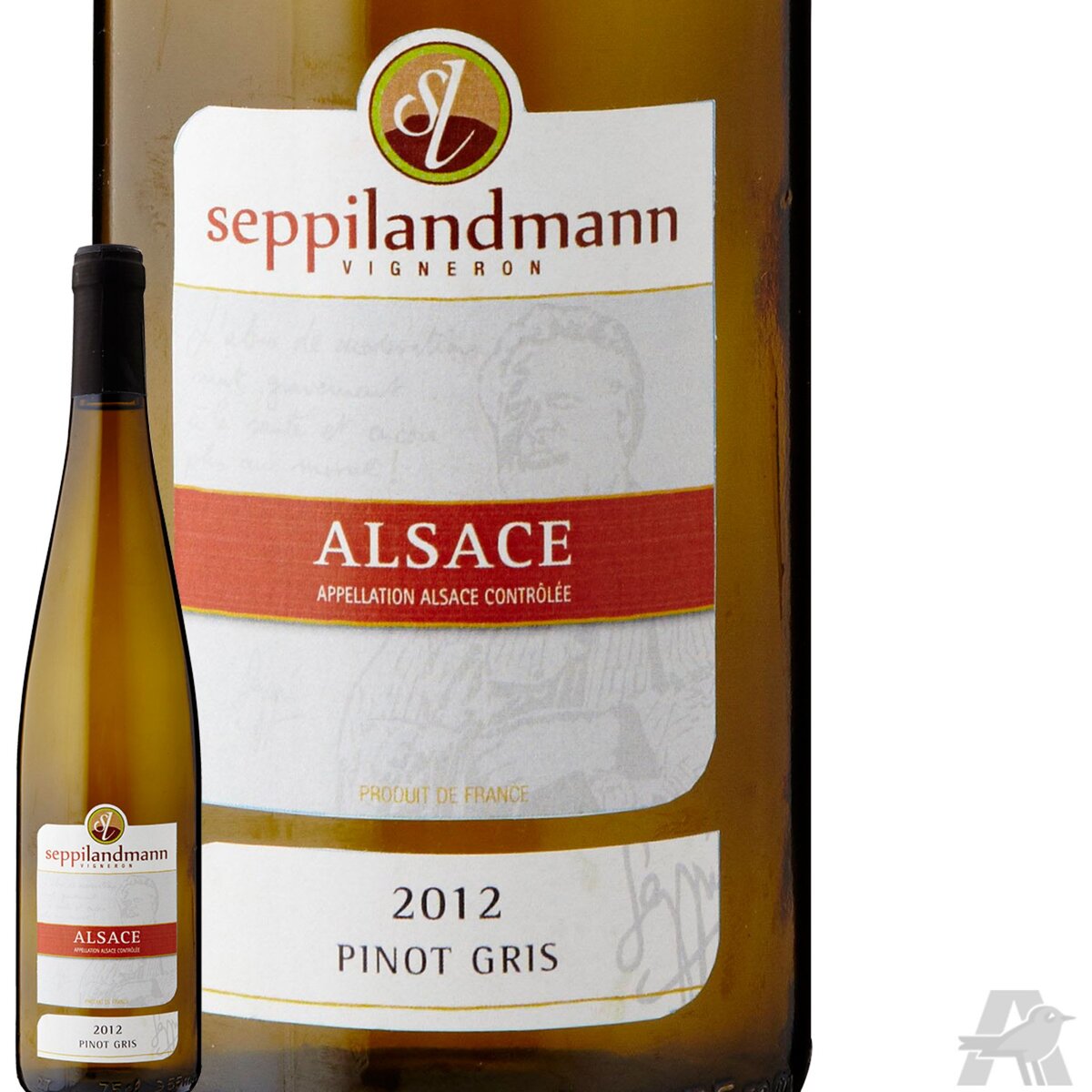 Seppi Landmann Alsace Pinot Gris Blanc 2012